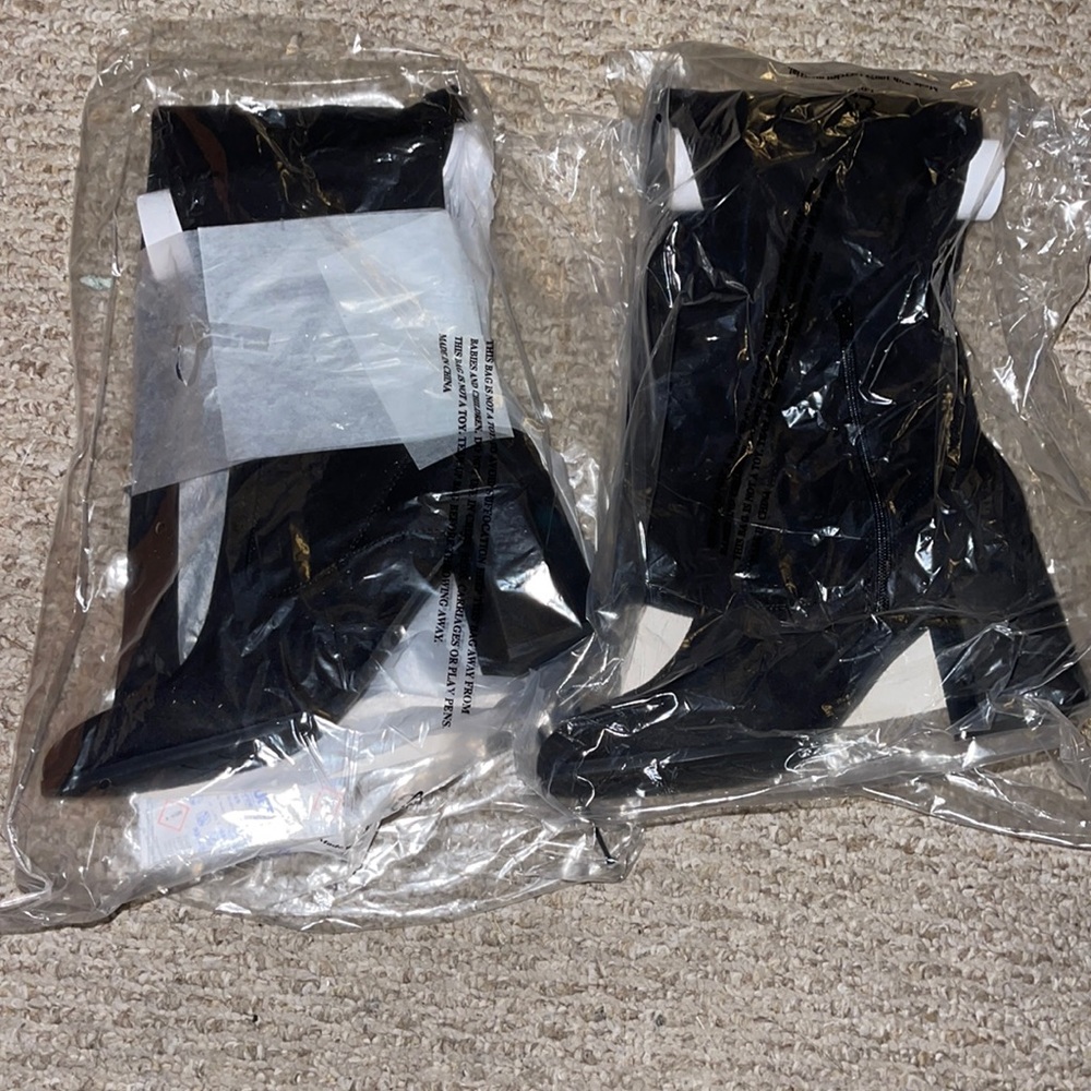 Over the Knee Black Suede Boots